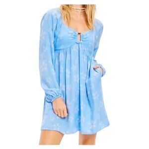 American Eagle Women's XXL Babydoll Boho Hippie Cottagecore Floral Mini Dress